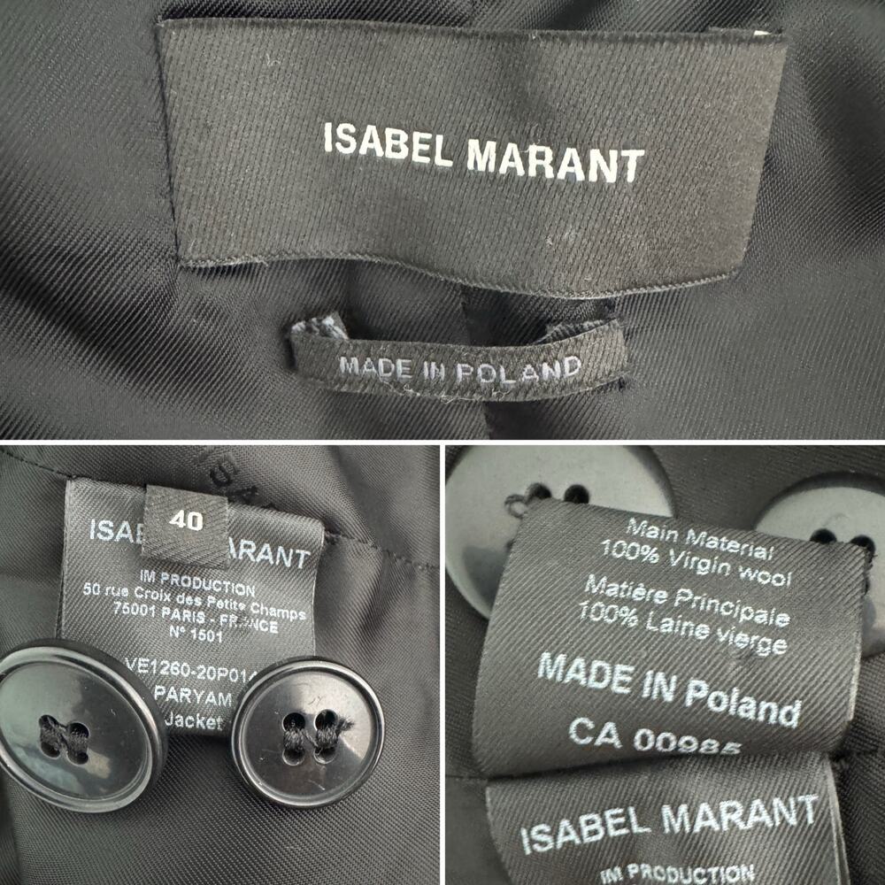 Isabel Marant Paryam embellished blazer jacket crystal studded size FR40 US 8 - Picture 13 of 16